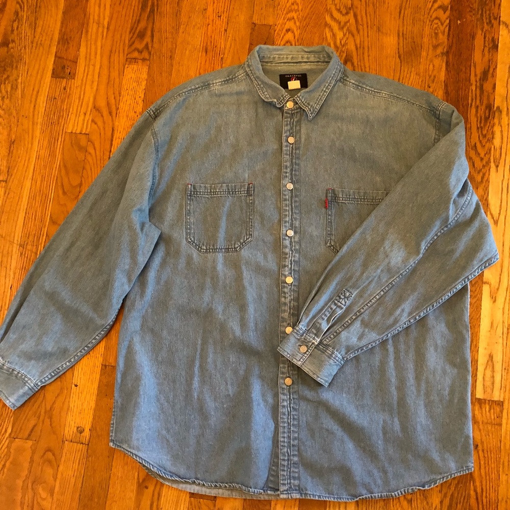 Grateful Dead denim button down RARE. JAPANESE